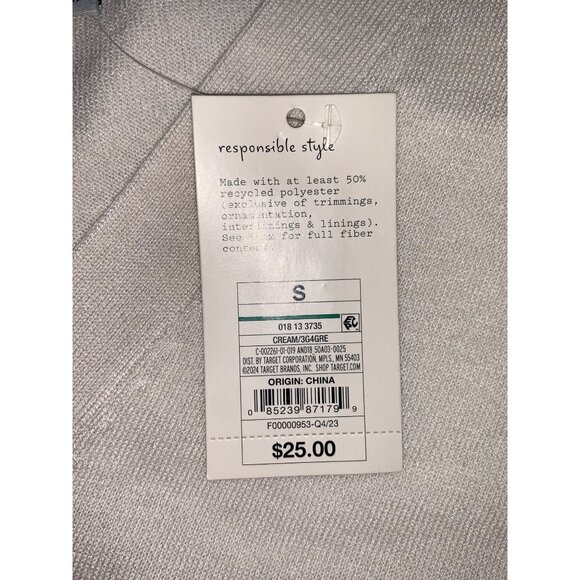 A New Day Womens Cream Button-Front Casual Cardigan Sweater Lightweight Small - Picture 9 of 12